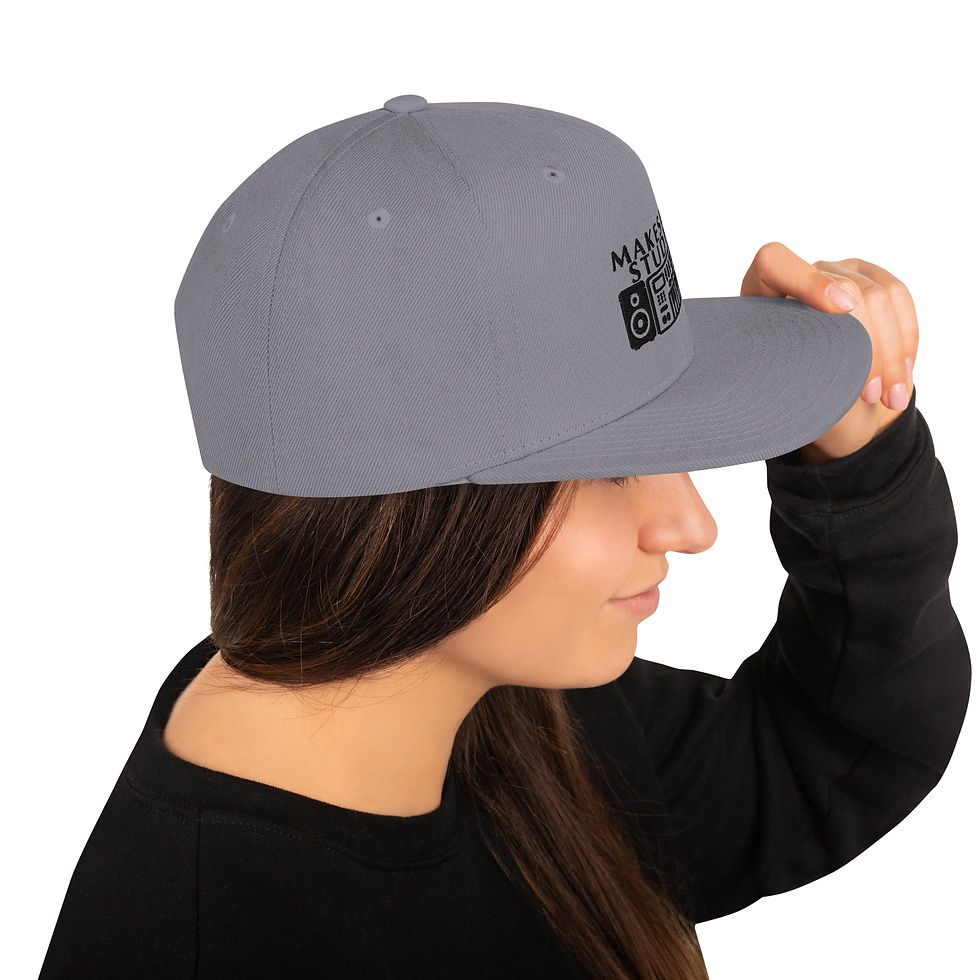 Thumbnail: Embroidered Makeshift Studios Snapback Hat