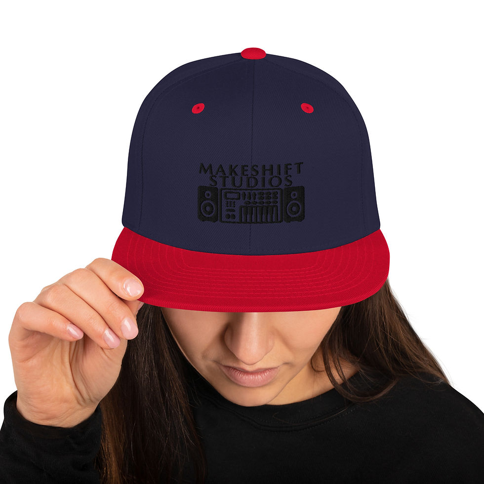Thumbnail: Embroidered Makeshift Studios Snapback Hat