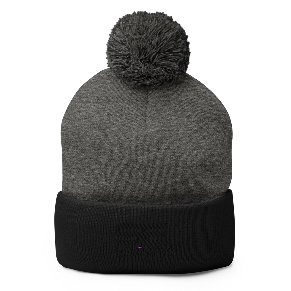 Thumbnail: Embroidered Superb Pom-Pom Beanie