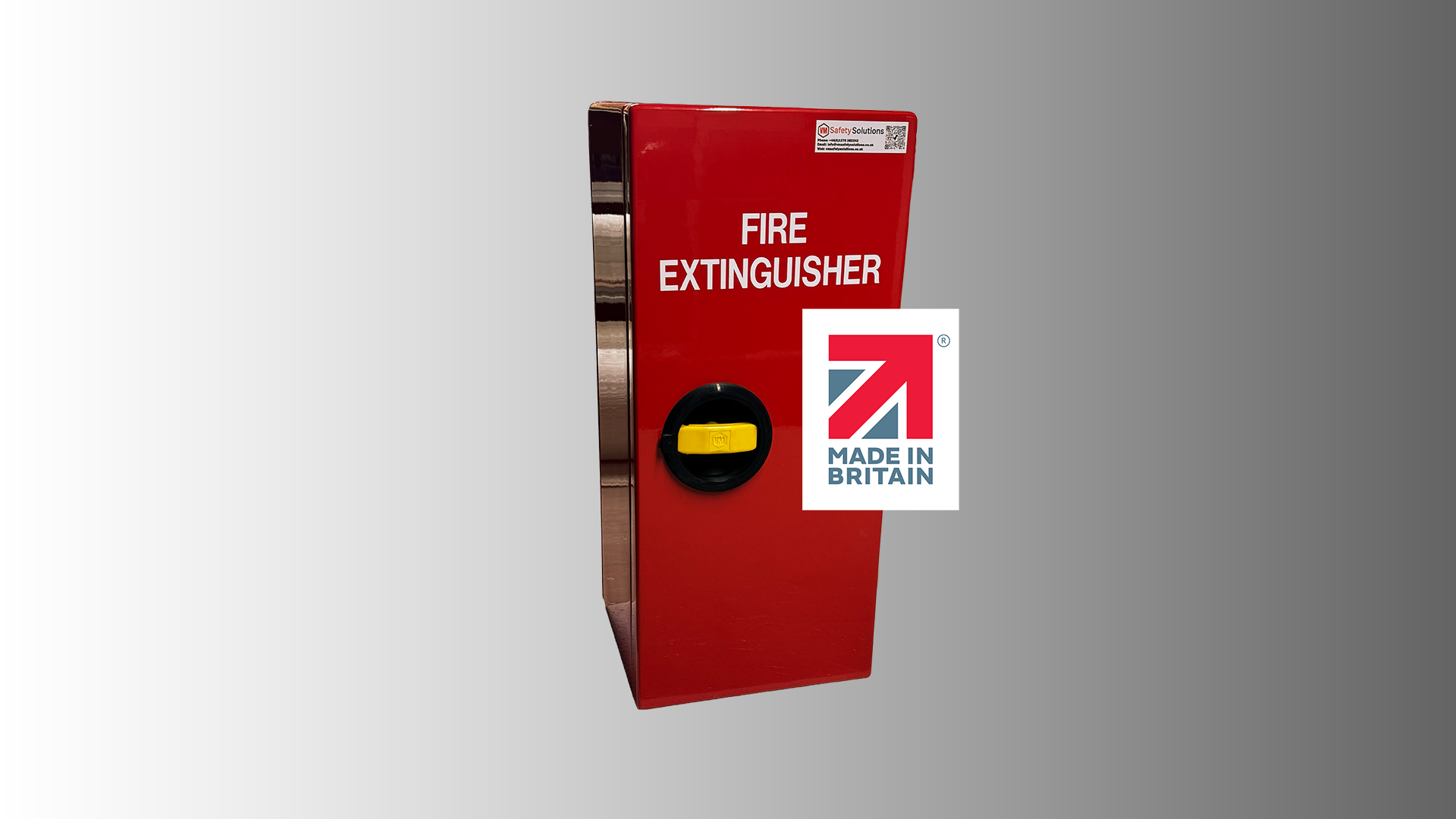 VM001 GRP Fire Extinguisher Cabinet front view for outdoor and industrial environments