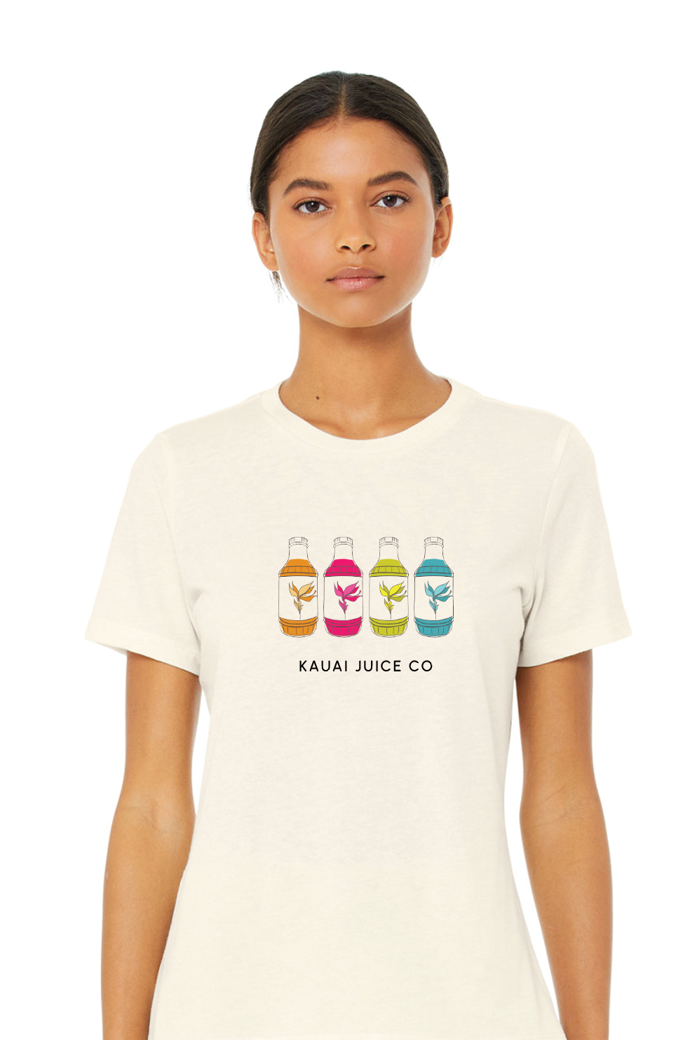 Kauai Juice Co 4 Bottle Line-up Women's Relaxed DTG Shirt