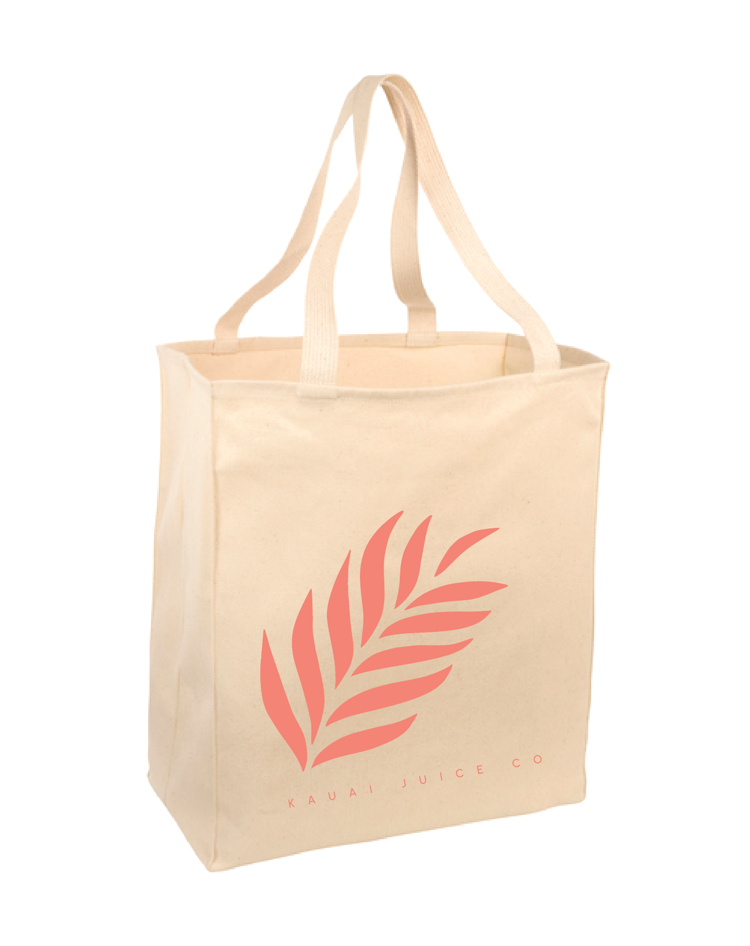 Kauai Juice Co Solid Palm Tote Bag