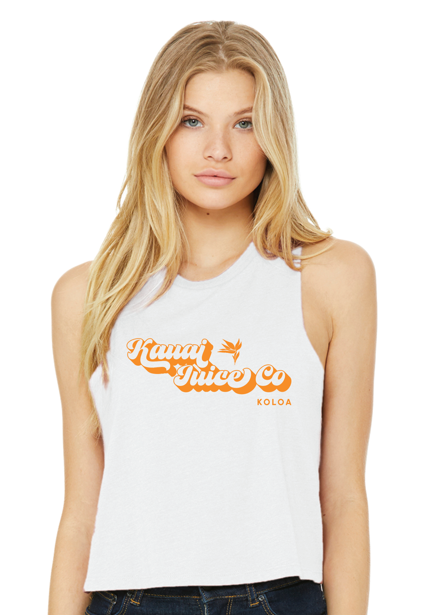 Kauai Juice Co Koloa Cropped Racerback Tank