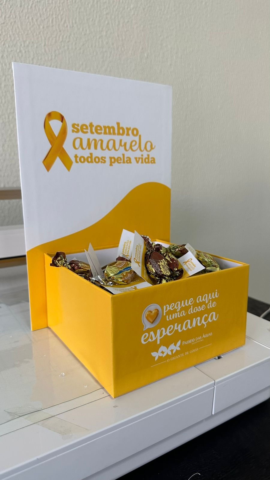 Caixa Setembro Amarelo