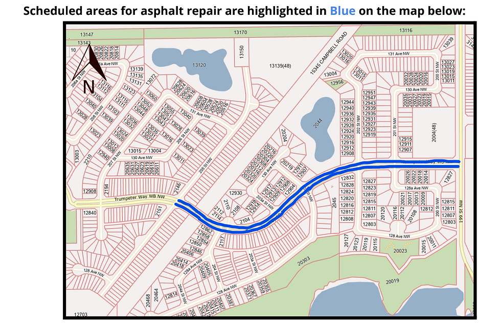 Trumpeter Way construction