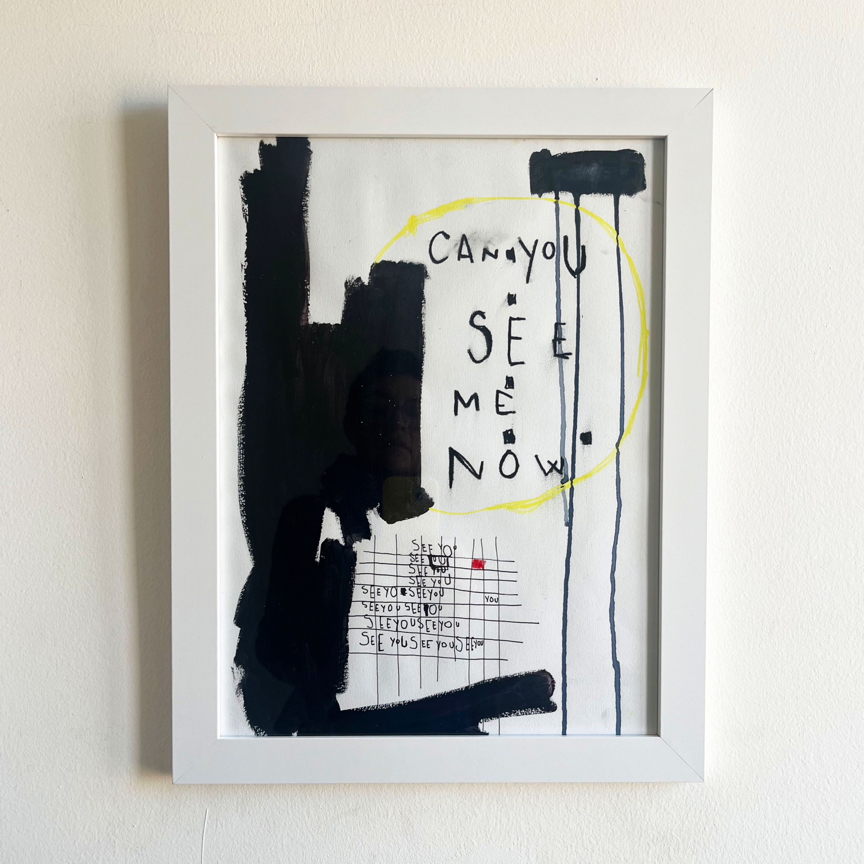 Can you see me now - Dessin original encadré