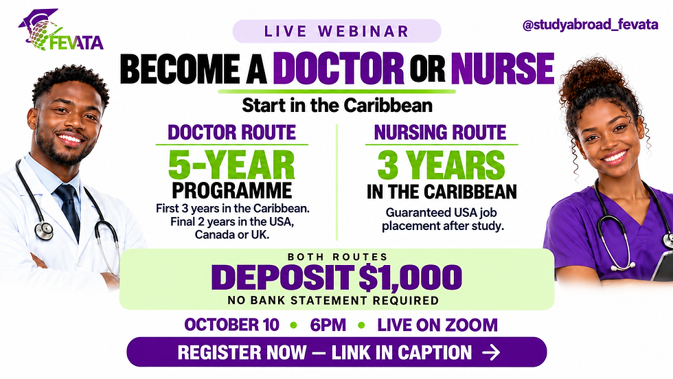 Study to Become a Nurse /Doctor - Work in USA/ UK/CANADA