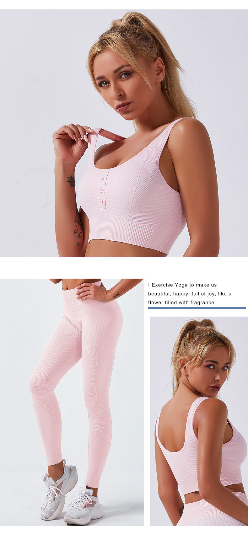 Thumbnail: YJ009+YJ010 seamless yoga work out High Waist Band
