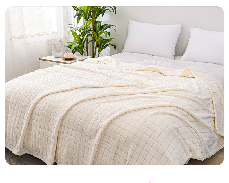 Thumbnail: Plaid jacquard Single layer throw 253205