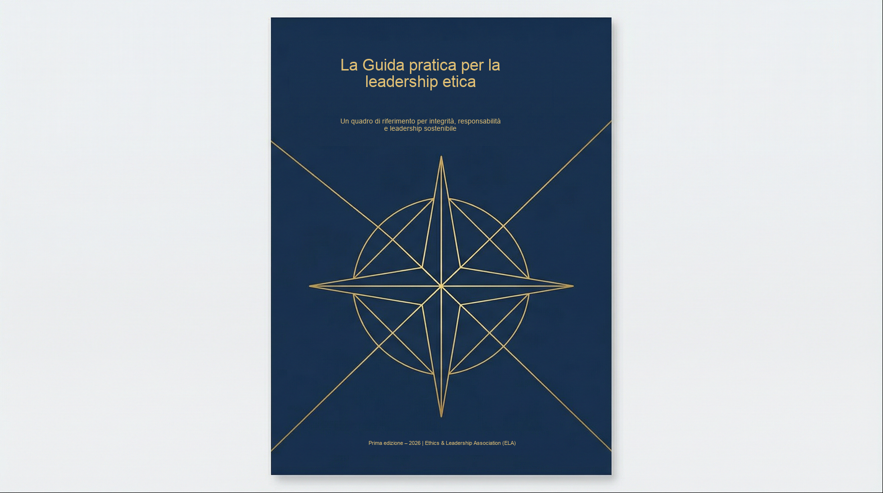 Copertina italiana della Guida pratica per la leadership etica