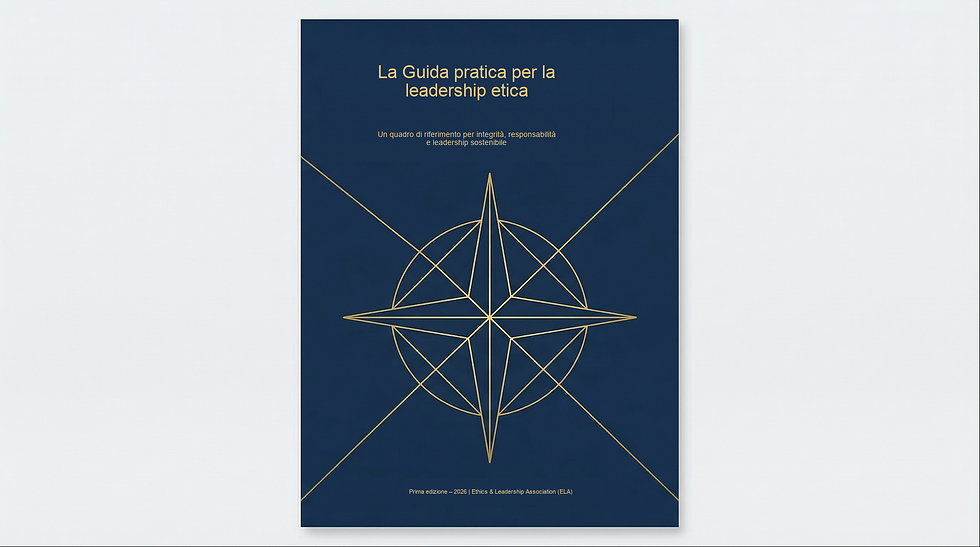 Copertina italiana della Guida pratica per la leadership etica