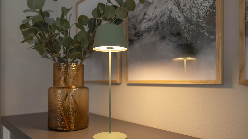 Stimmungsvolle Akku-Leuchte Interior Design München