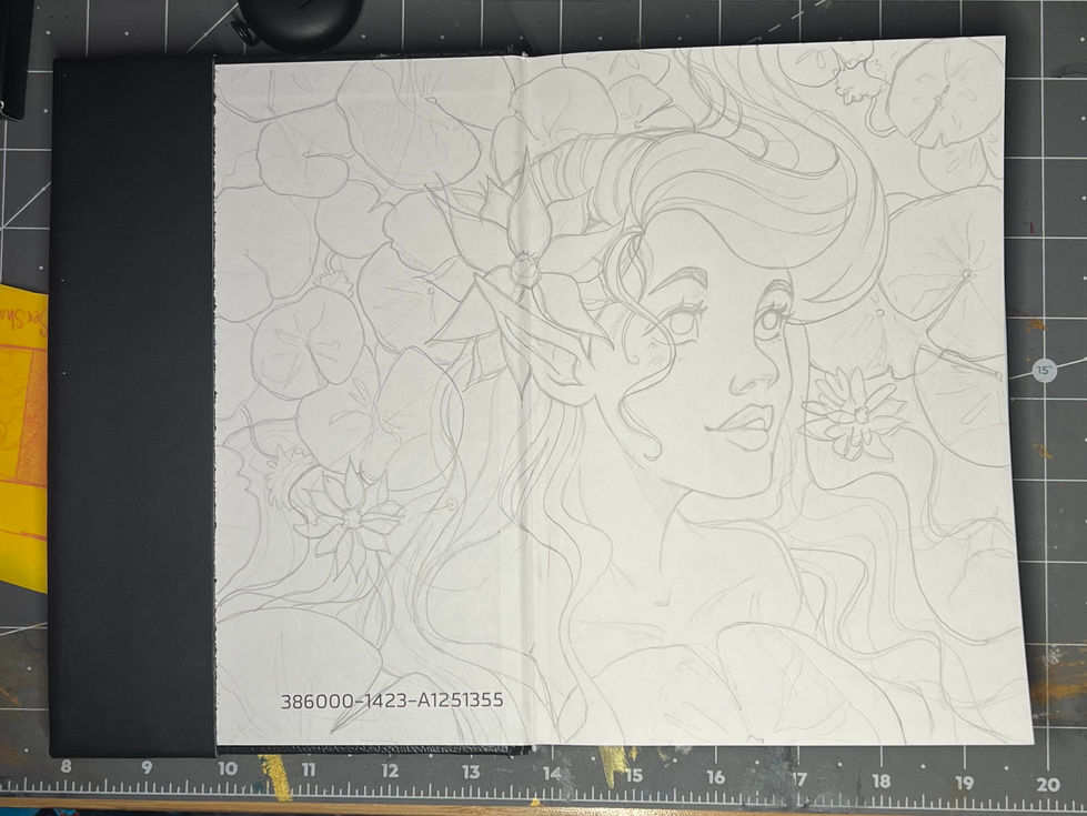 Lily Pads Pencil Sketch