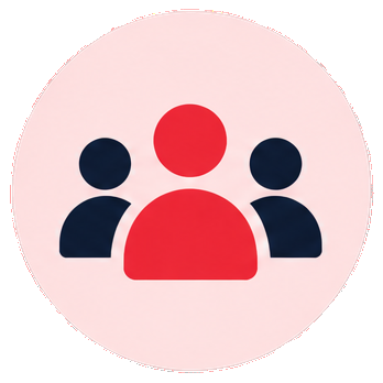 Icon representing a group of people or a community