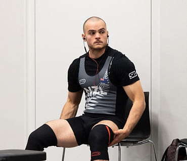 Tim Monigatti waiting to compete