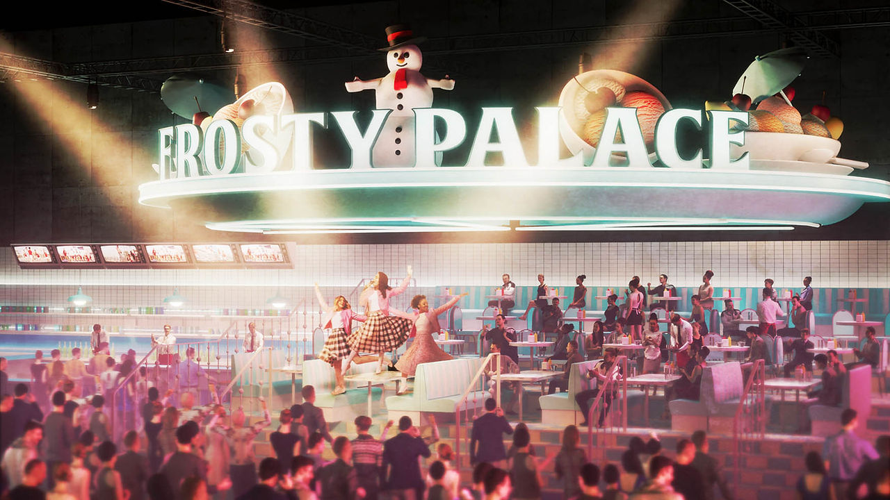 Render for Secret Cinema's Grease: The Immersive Movie Musical