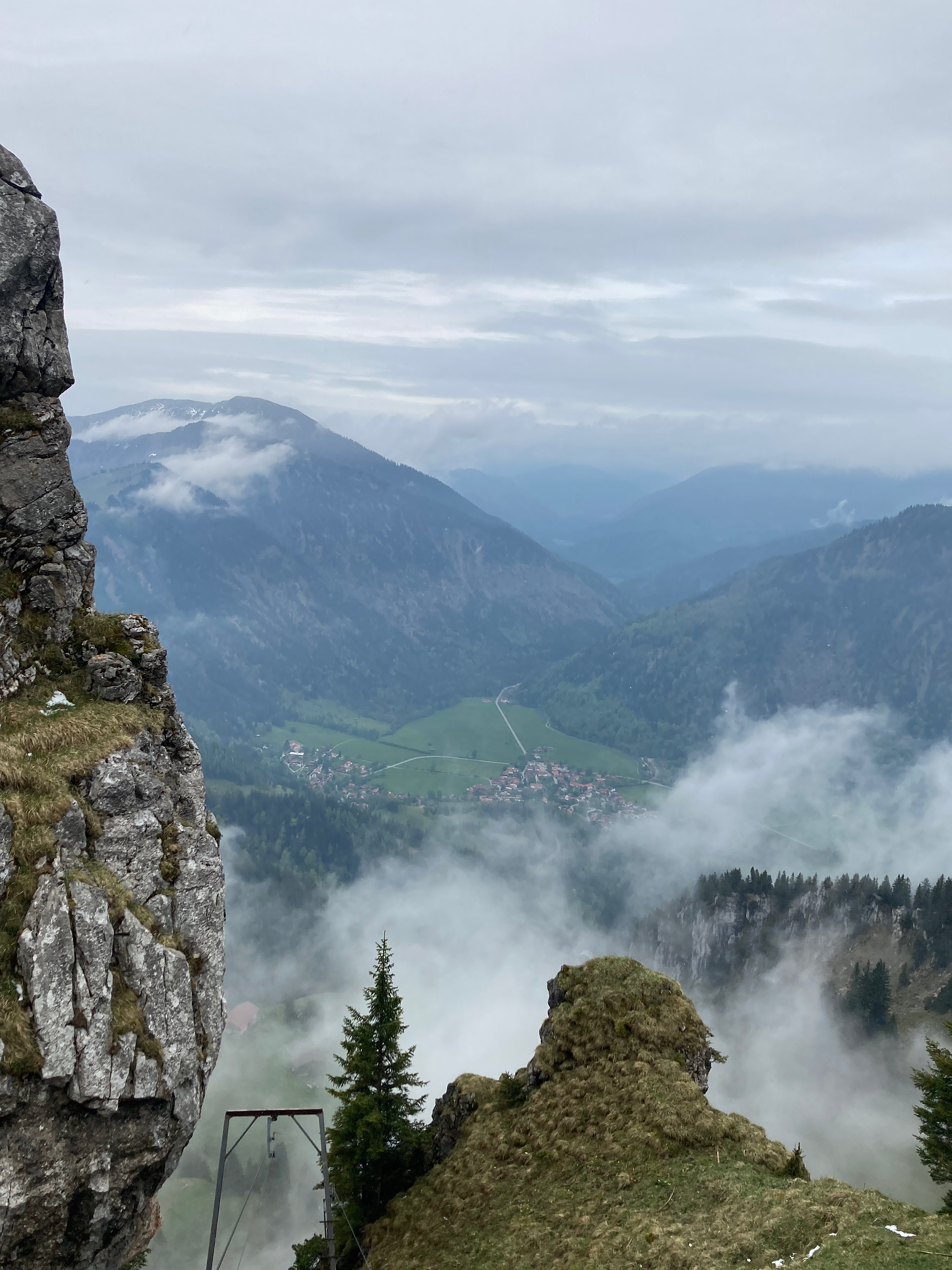 Blick runter nach Bayrischzell