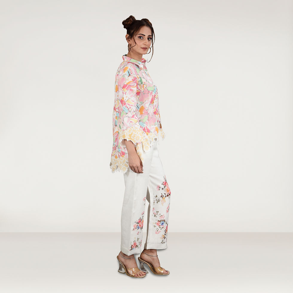 Thumbnail: Blossom Beauty Floral Print Dress - Timeless Elegance