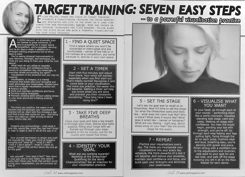 Irish dance strength and conditioning, visualization for Irish dance, Irish dance mindset