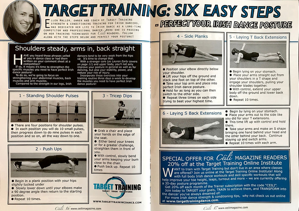 Irish dance strength and conditioning