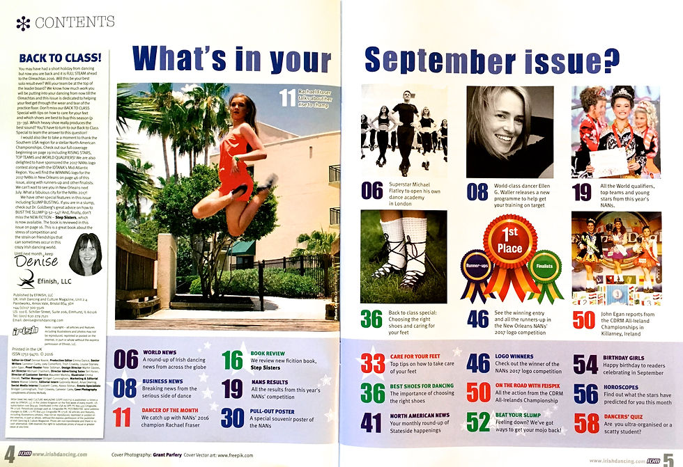 Irish dance strength and conditioning, Irish dancing magazine