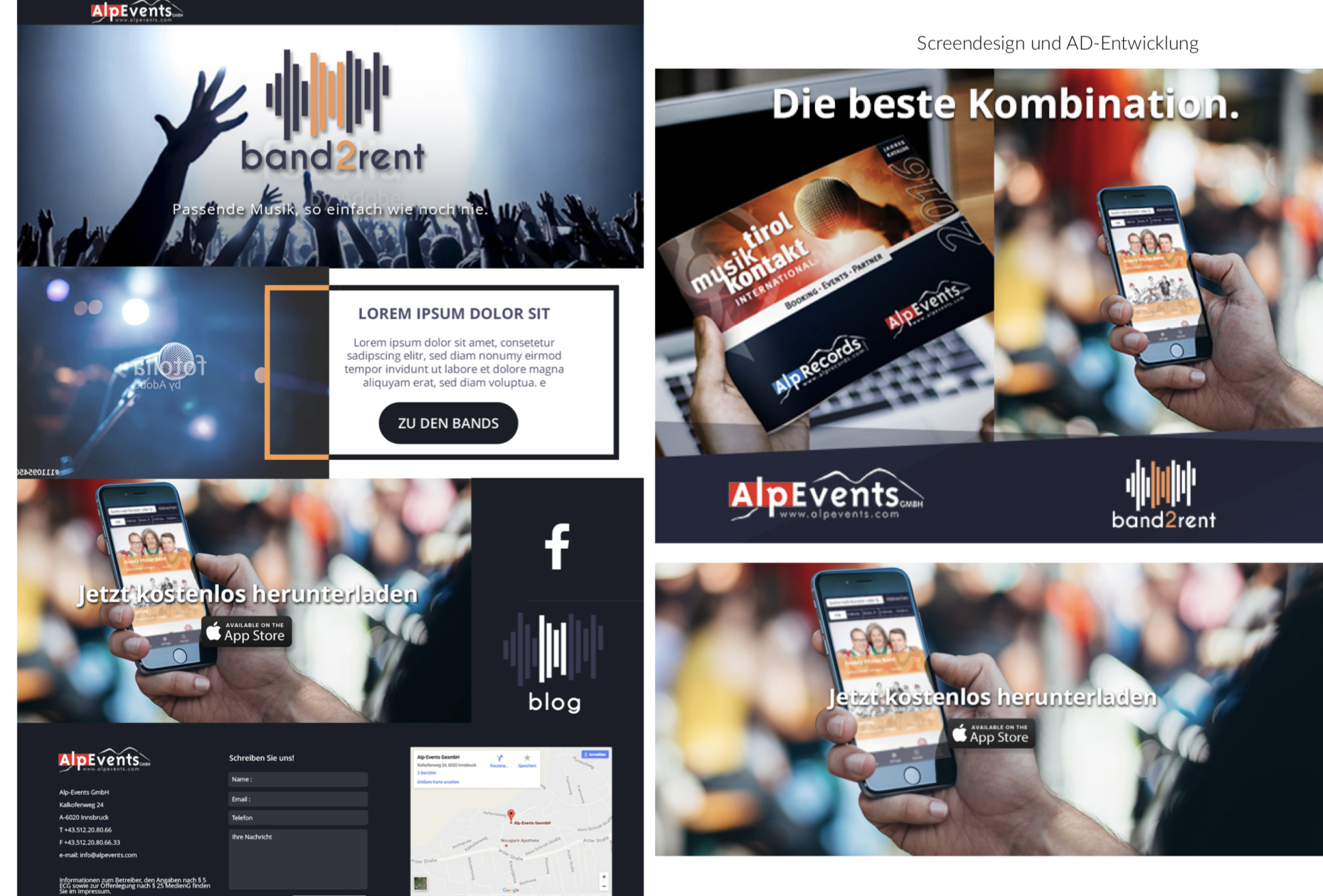 Corporate Identity + Screendesign