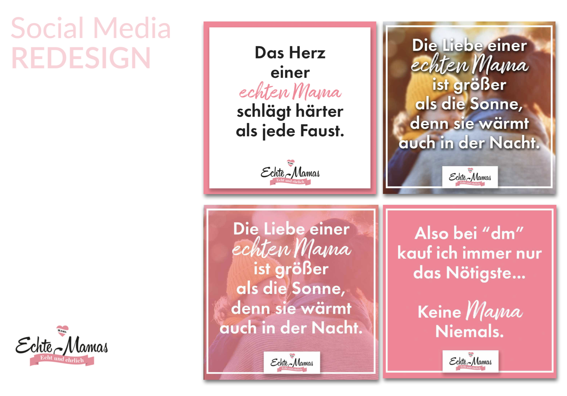 Echte Mamas Social Media Redesign