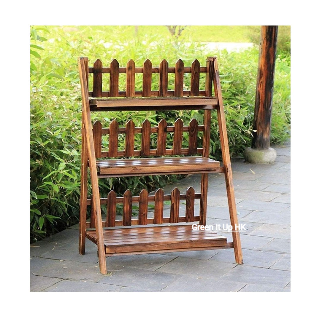 Wooden Flower Stand 木製花架01