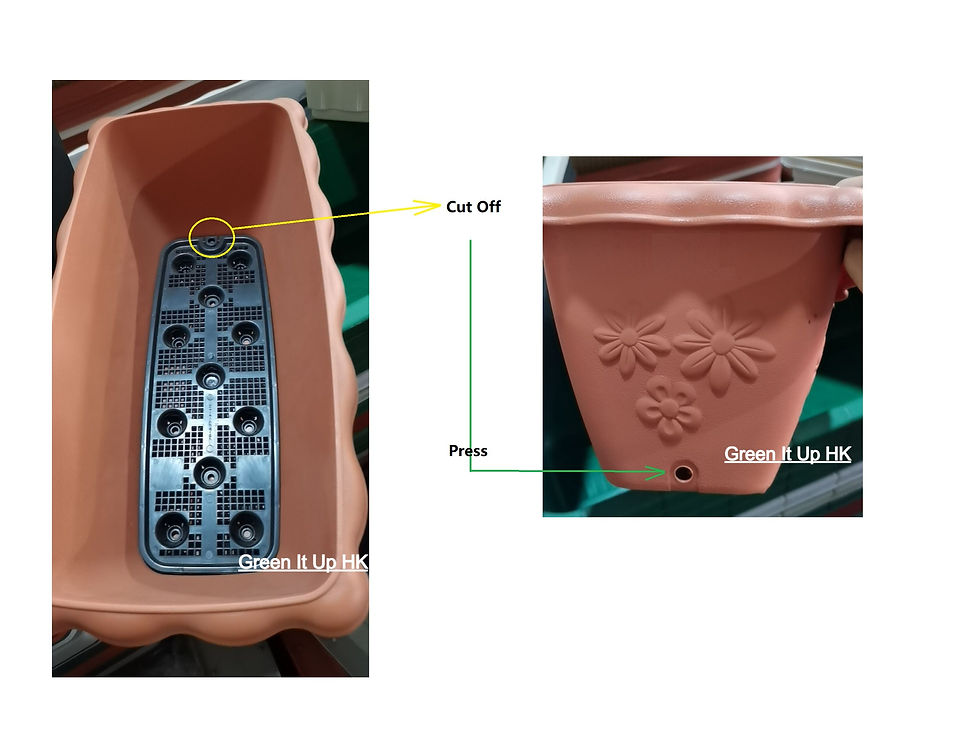 Thumbnail: High-quality PP Resin Material Long Relief Planter 高質量PP樹脂長形浮雕種植箱 02
