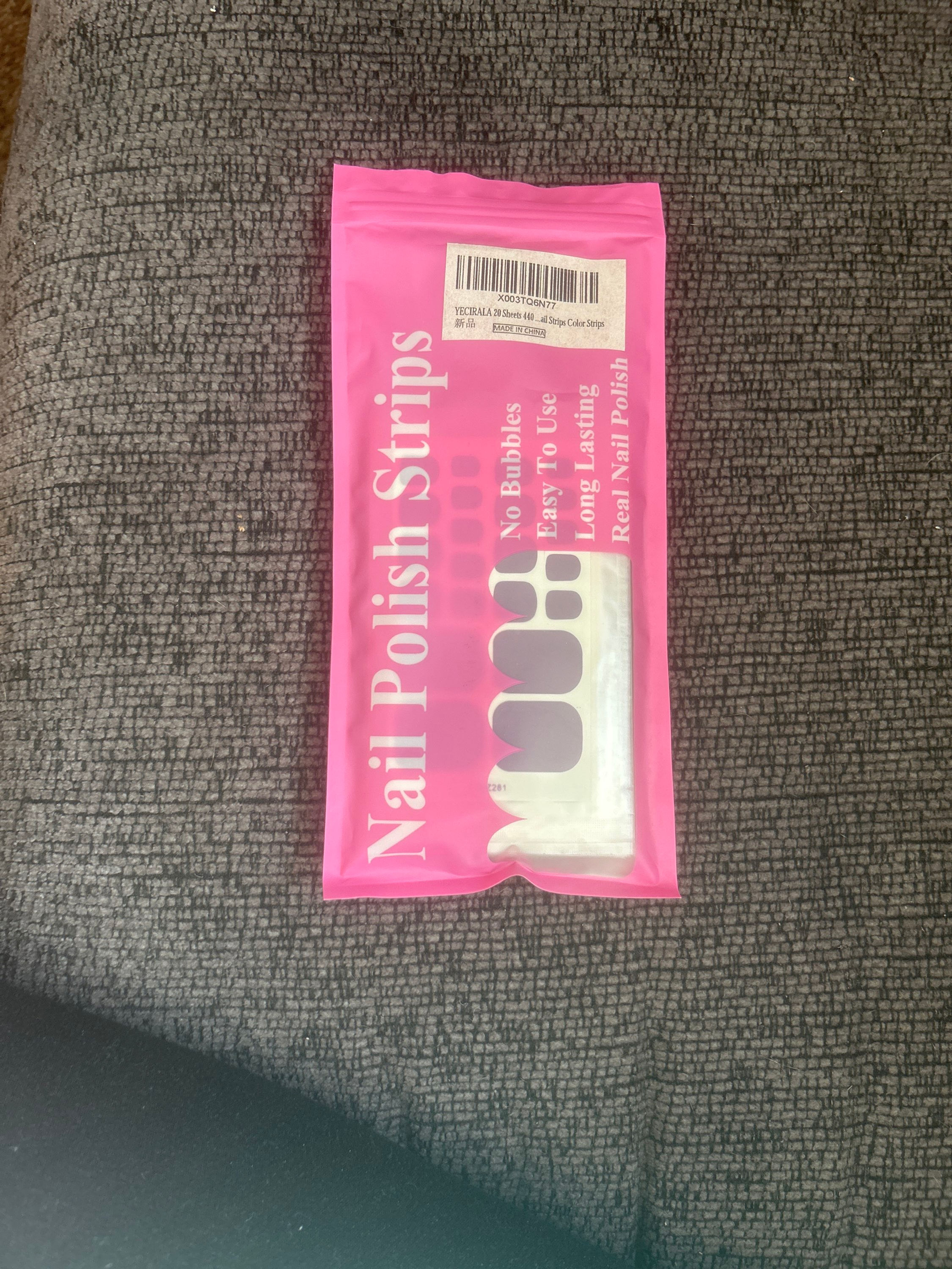 Nail polish strips 20 sheets different colors