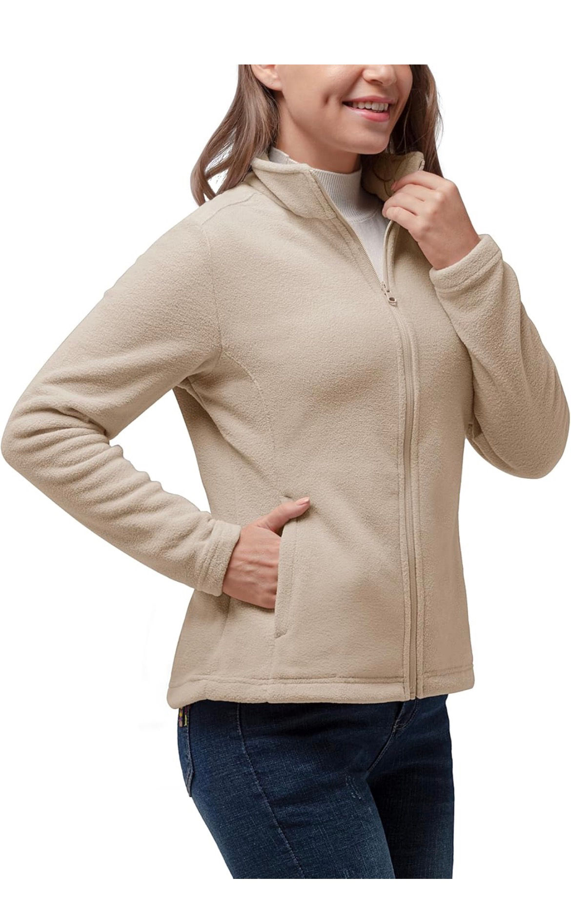 Women’s zip up fleece size M/L