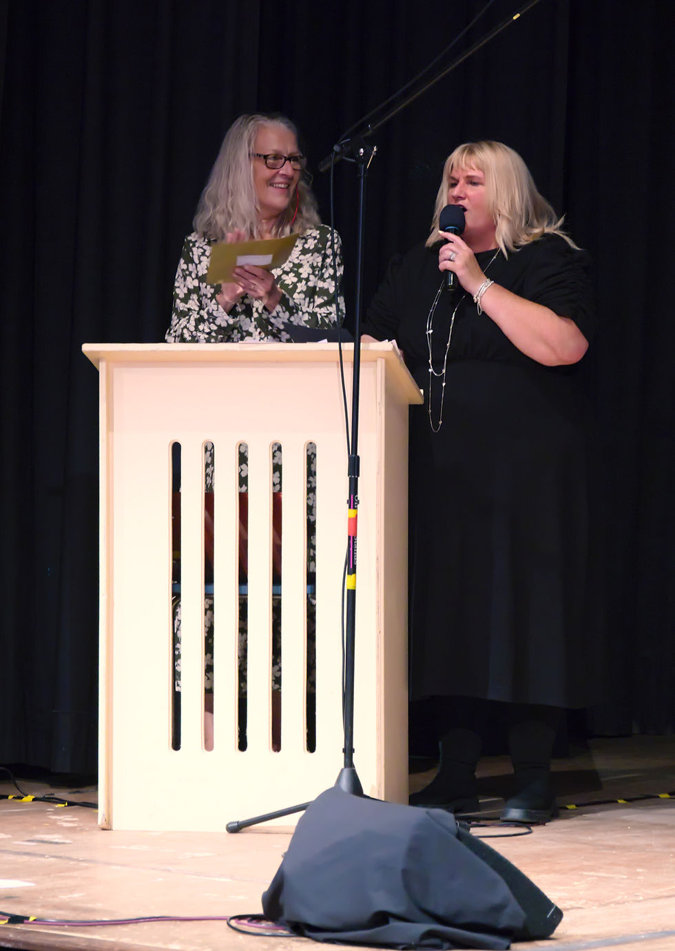 Cllr Louise Gittins who presented the Community Pride award and Paula Prytherch