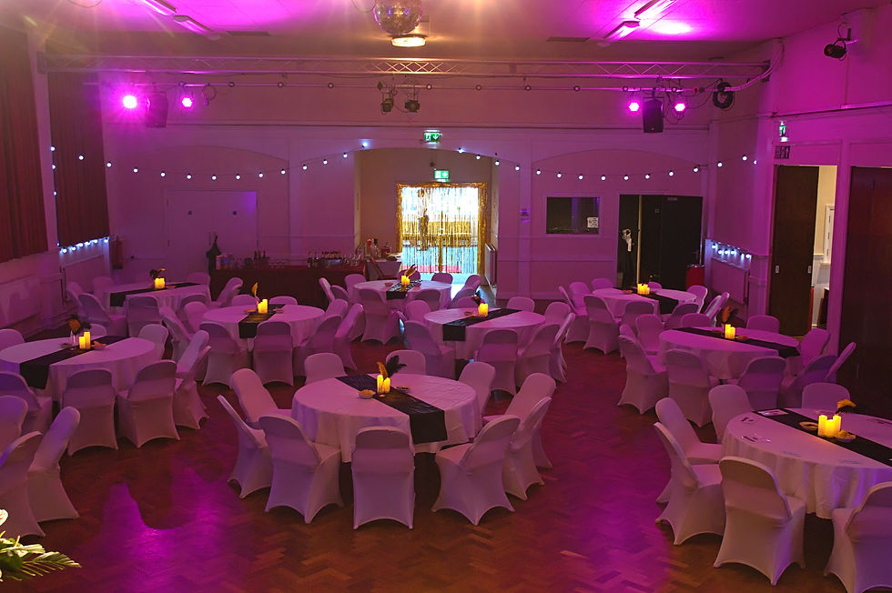 A beautiful set up at Neston Civic Hall