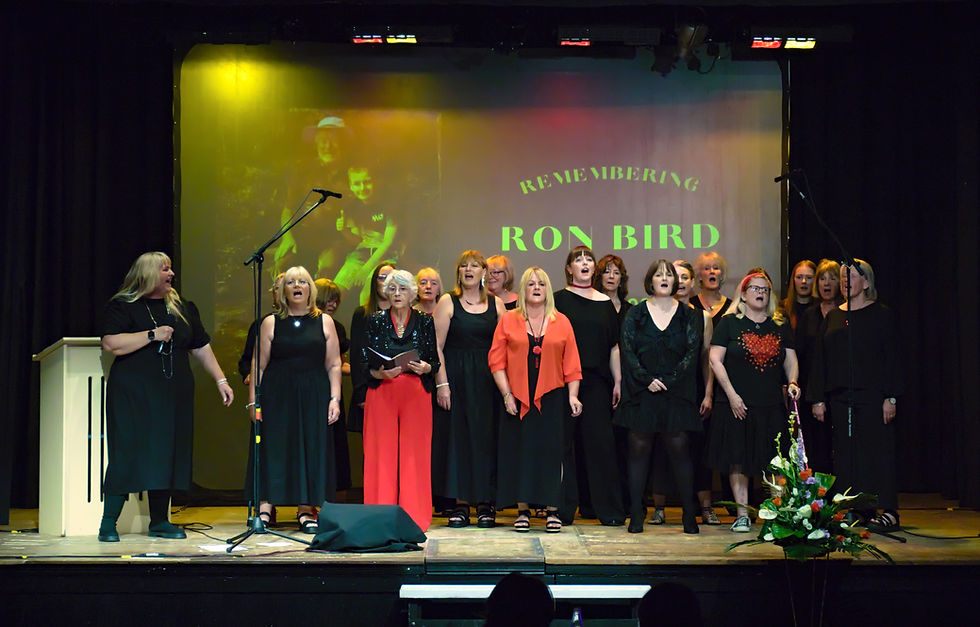 Entertainment provided by Hip&Harmony choir