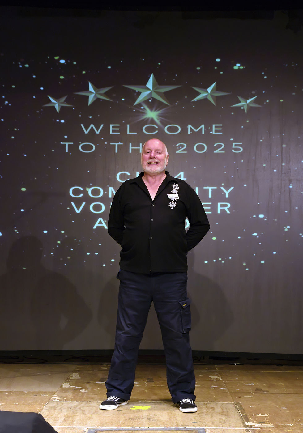 NCYC volunteer Ray who was responsible for the lighting at the event