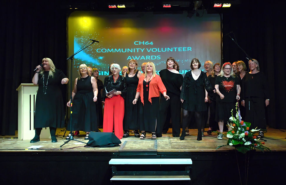 Entertainment provided by the wonderful Hip&Harmony choir