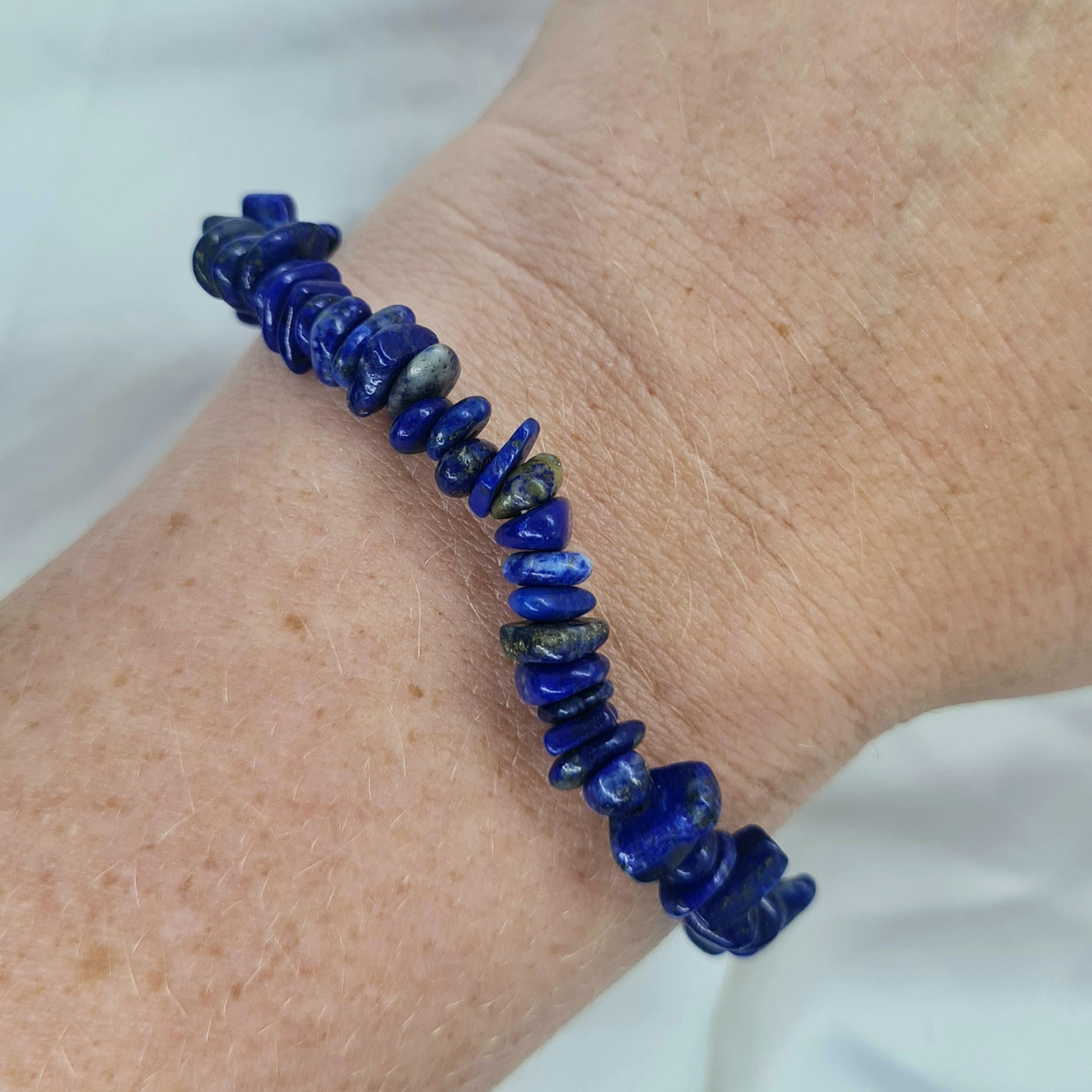 Lapis Lazuli chip bracelet