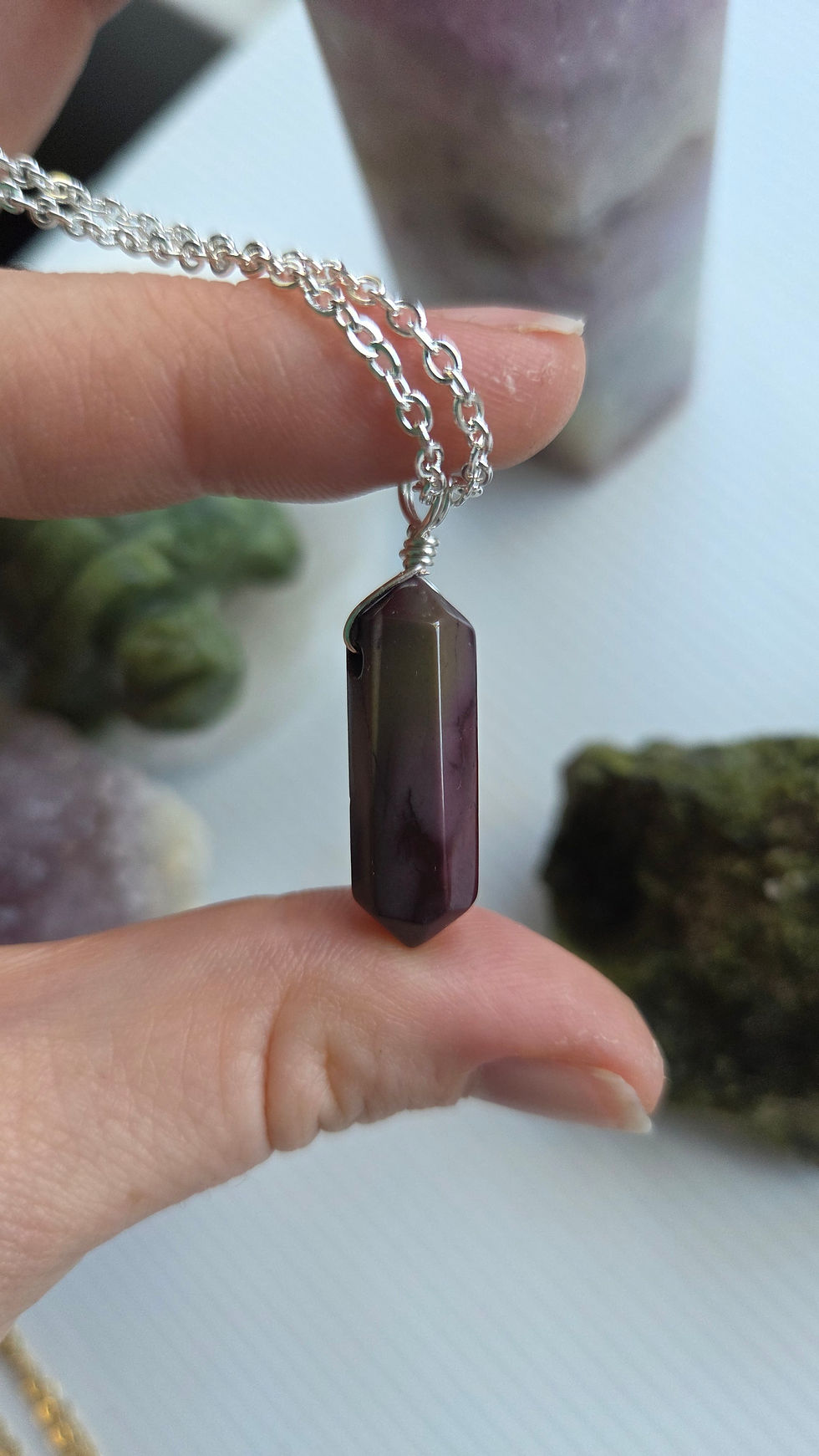 Mookaite - Silver (24"/61cm)