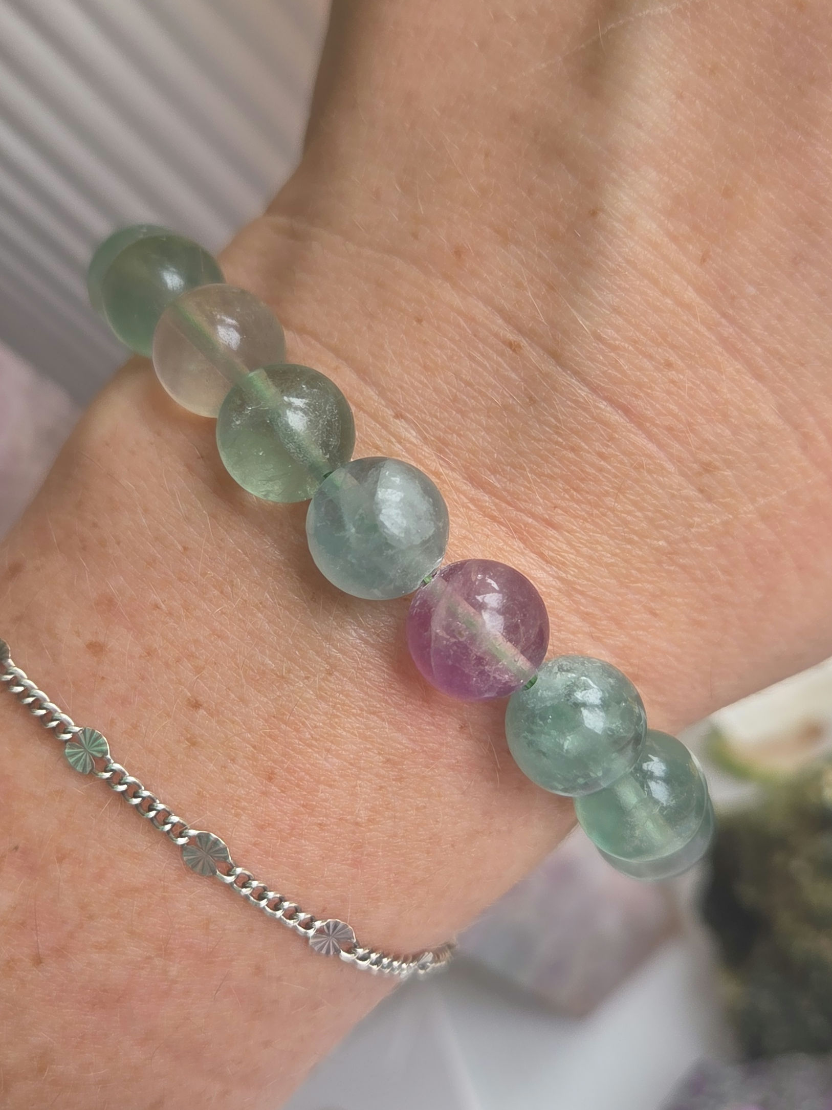 Fluorite Bracelet - 10mm 