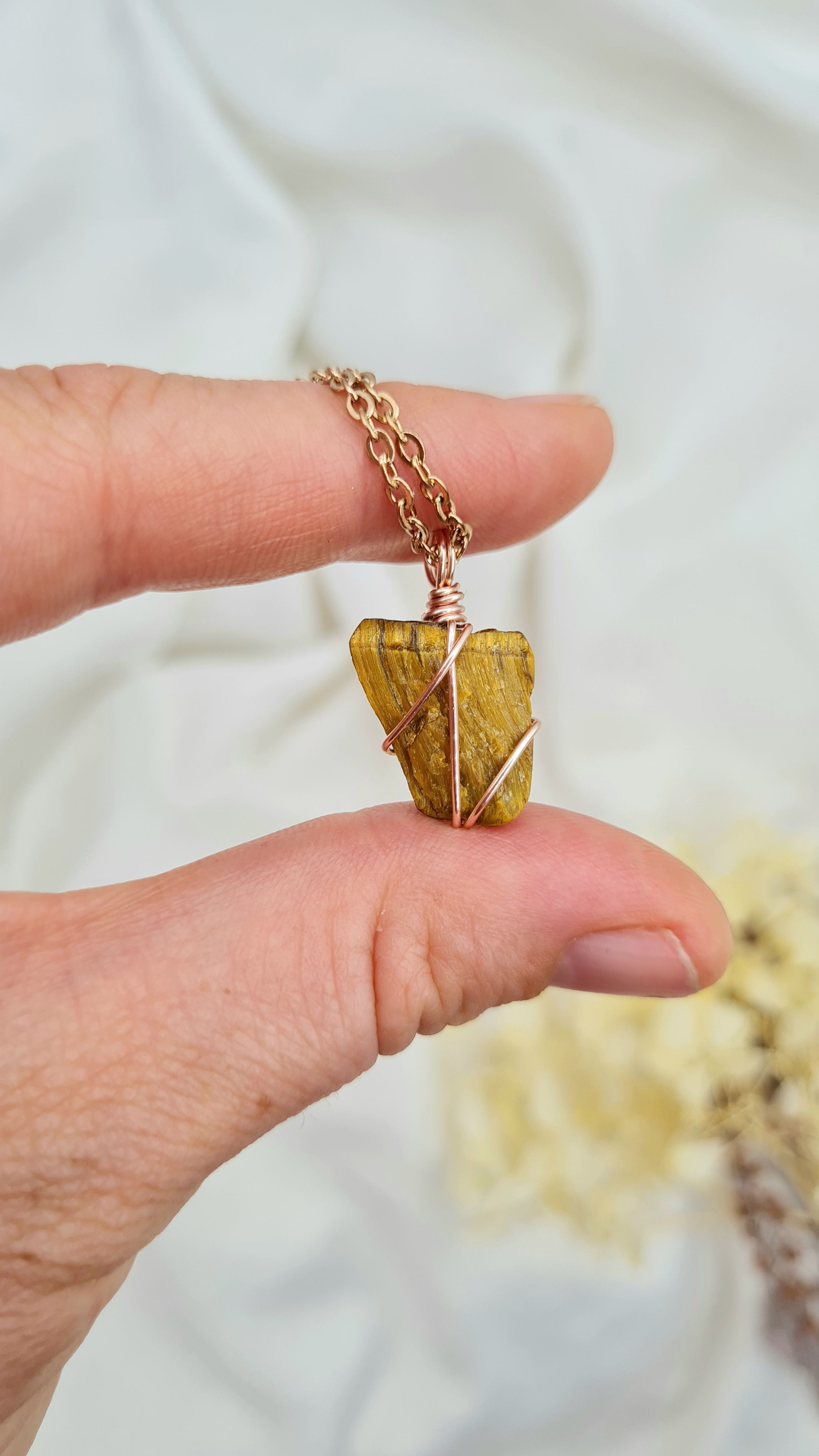 Tigers Eye - Rose Gold (20"/51cm)