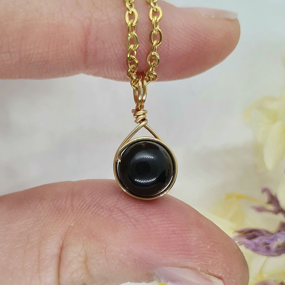 Black Tourmaline - Gold Prestige (20"/51cm)