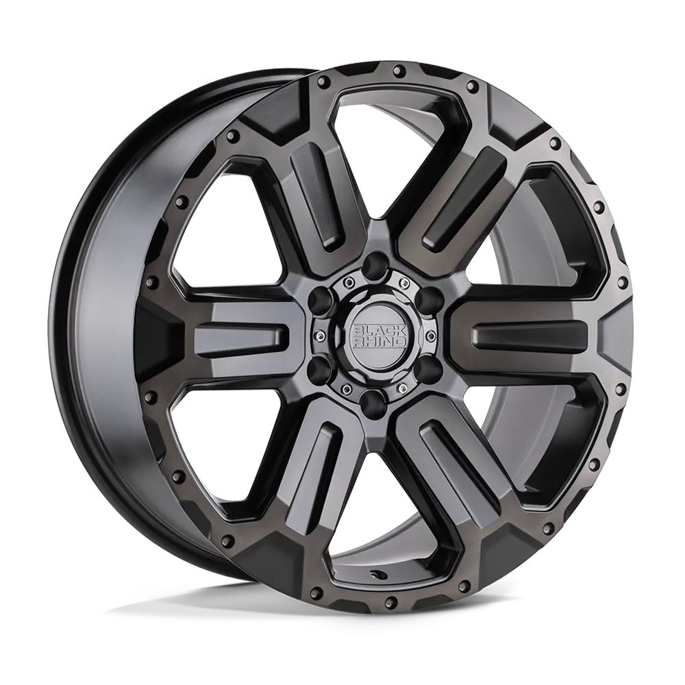 BLACK RHINO WANAKA  MATTE GUNMETAL W/ BRUSHED FACE & GUNMETAL TINT  17x8.5     +