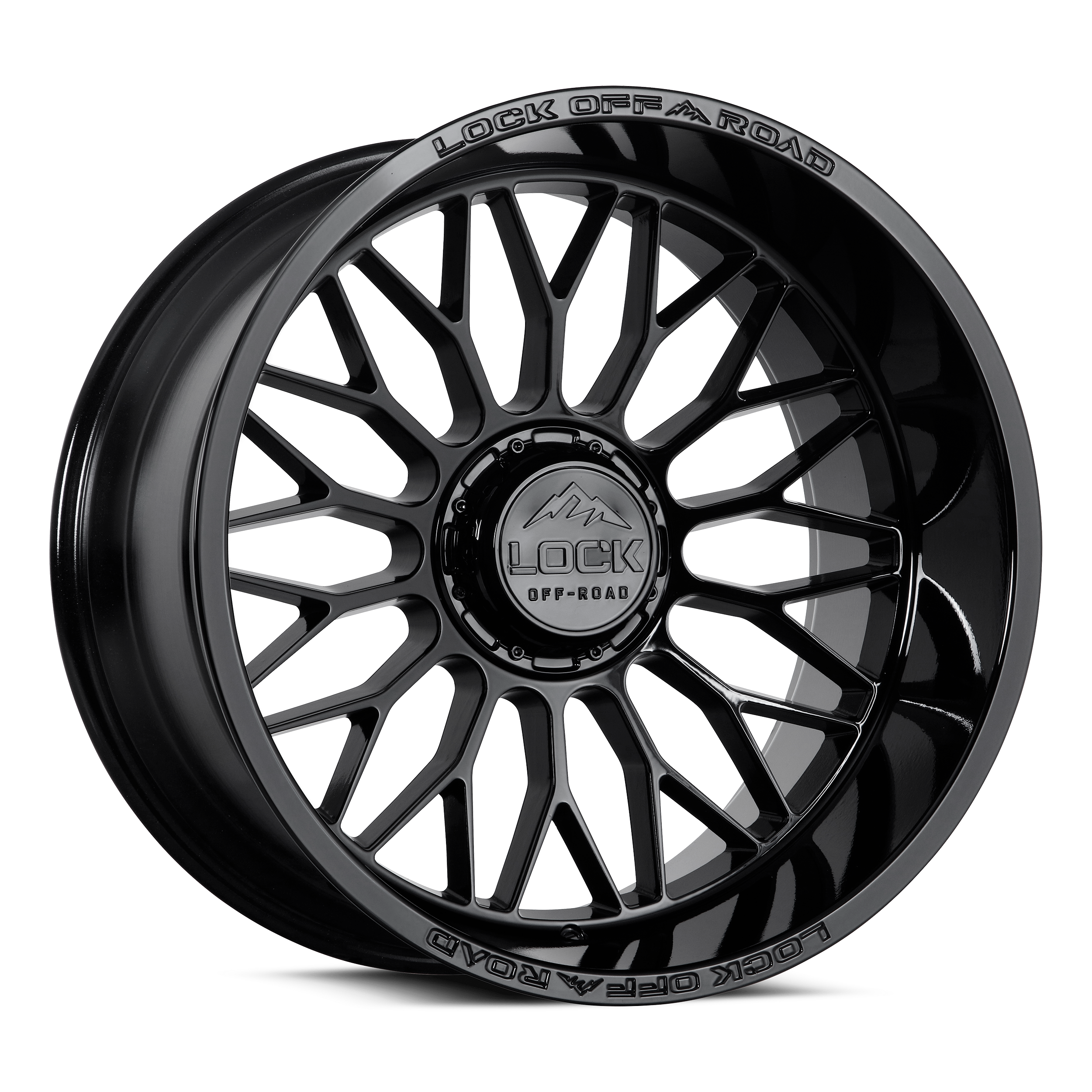 LOCK Xtreme Rampage 20x9 6x135 / 6x139.7 +0mm Gloss Black