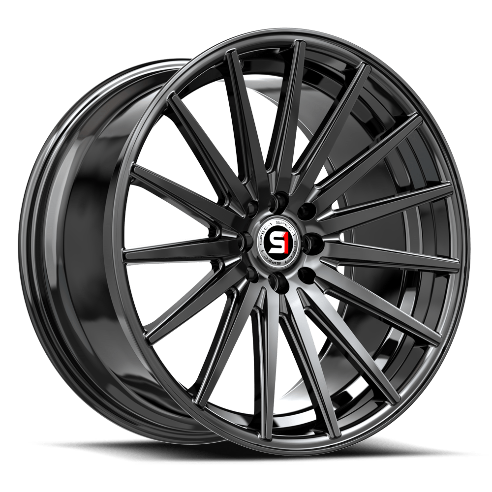 Spec-1 Racing SP-69 17x7.5 5x108 5x114.3 +42 Gloss Black