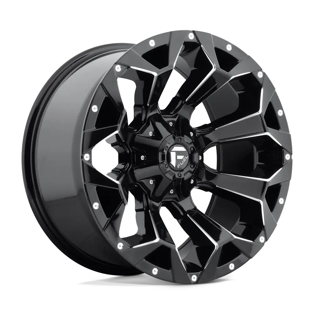 FUEL ASSAULT  GLOSS BLACK MILLED  17x9     +1      78.1  5X114.3/5X127