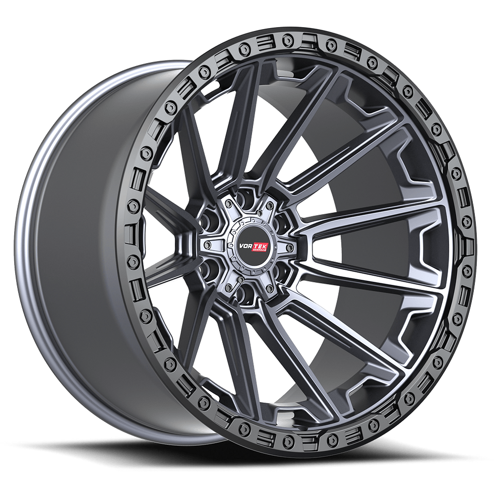 Vortek VRT-601 20X9 6x135 / 6x139.7 18 Matte Titanium Black Bead Ring