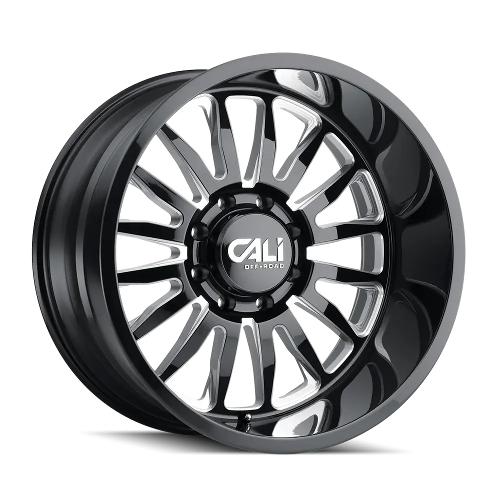 CALI SUMMIT GLOSS BLACK MILLED 22x12 ET: -51 125.2 Conical 8X165