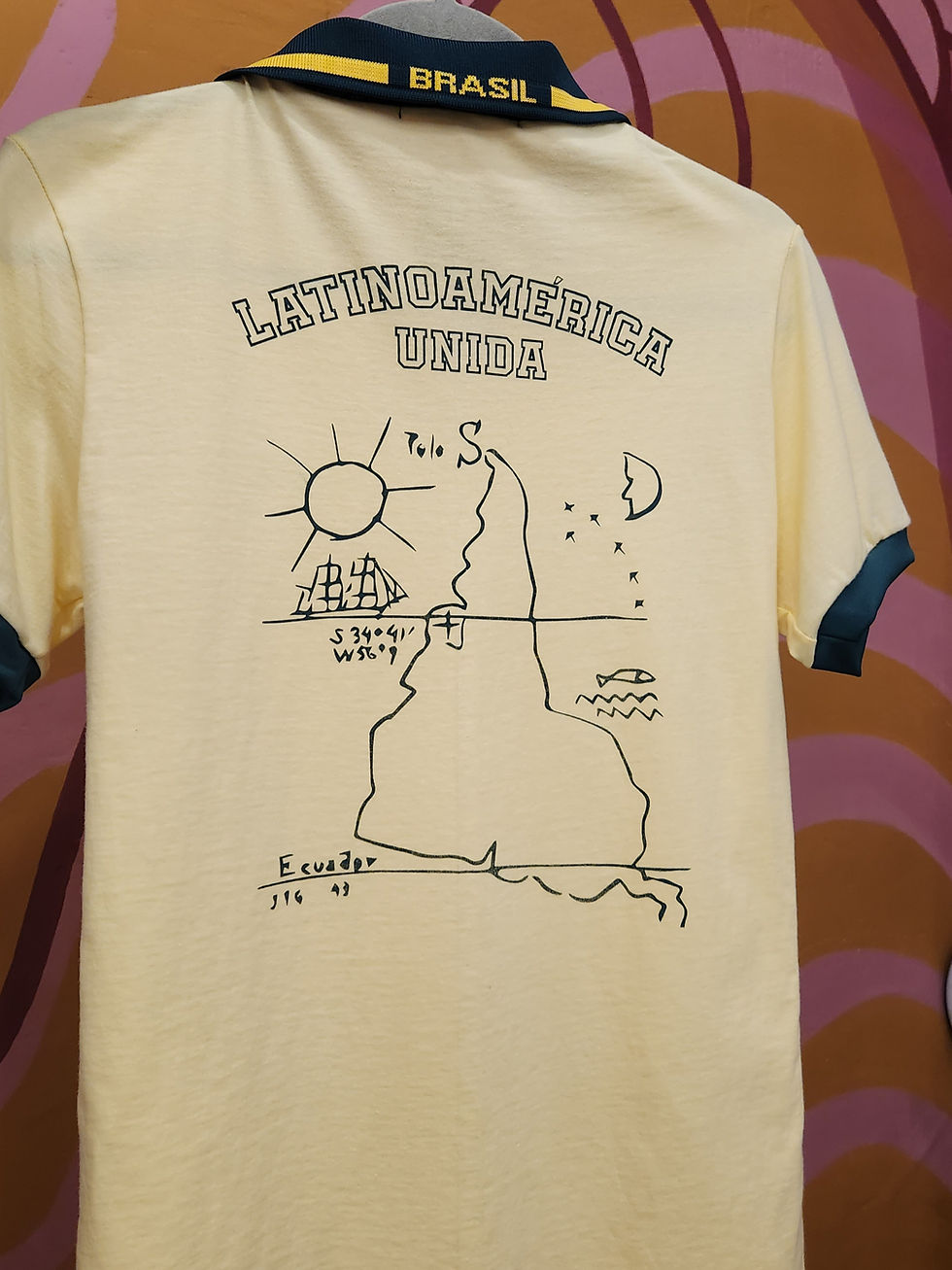 Miniatura: Camiseta COPA amarelo retrô FRENTE SILK
