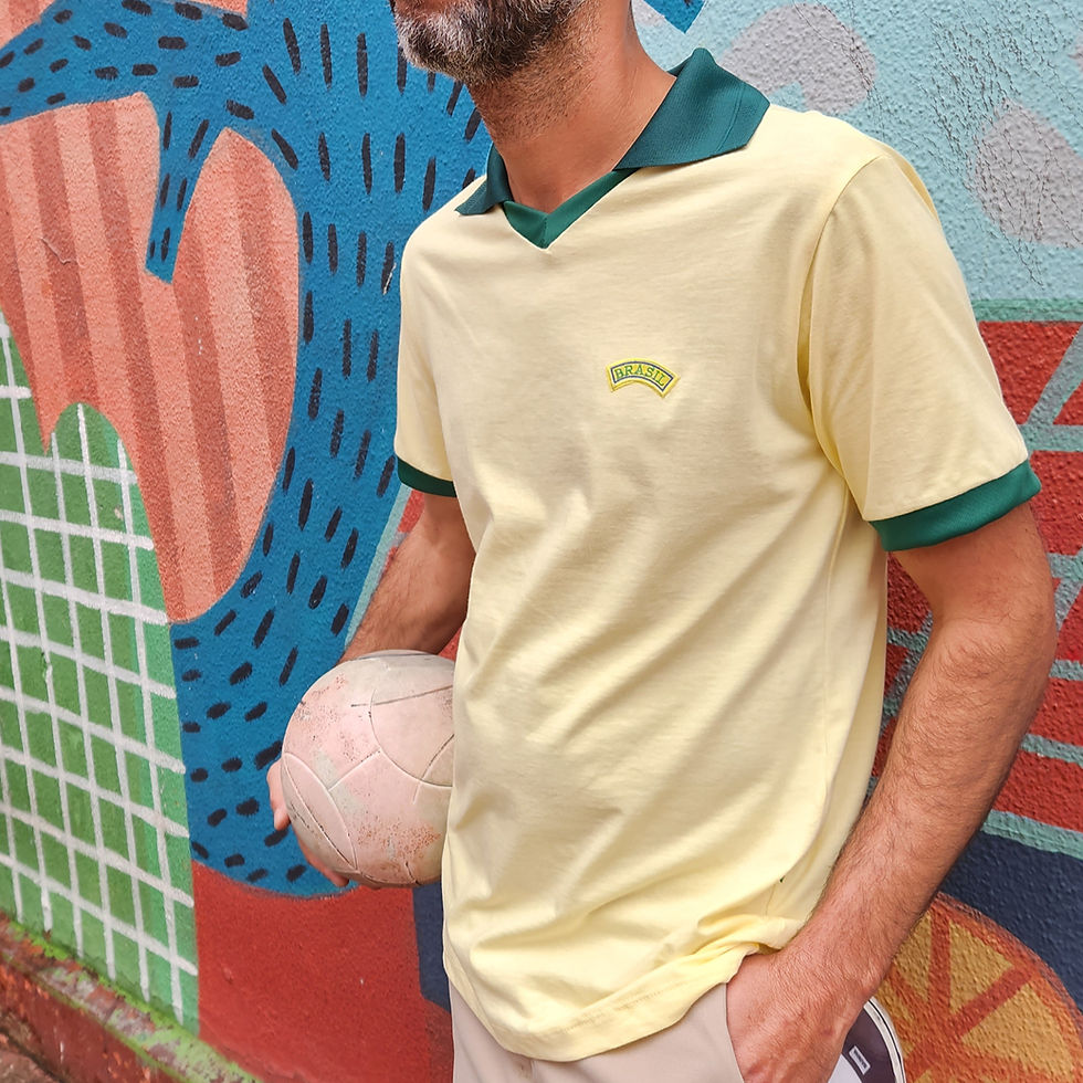 Miniatura: Camiseta COPA amarelinha c/ patch na frente