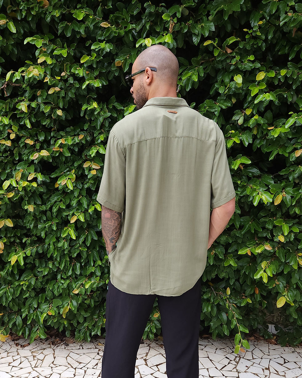 Miniatura: Camisa lisa verde